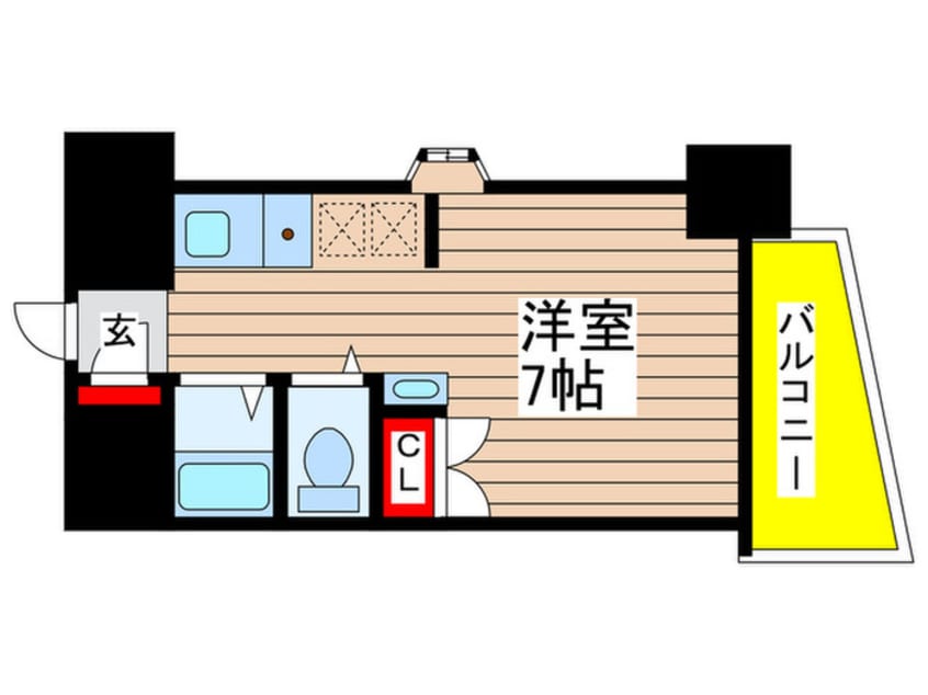 間取図 ｼﾞｭﾈｽｺｰﾄ桜山