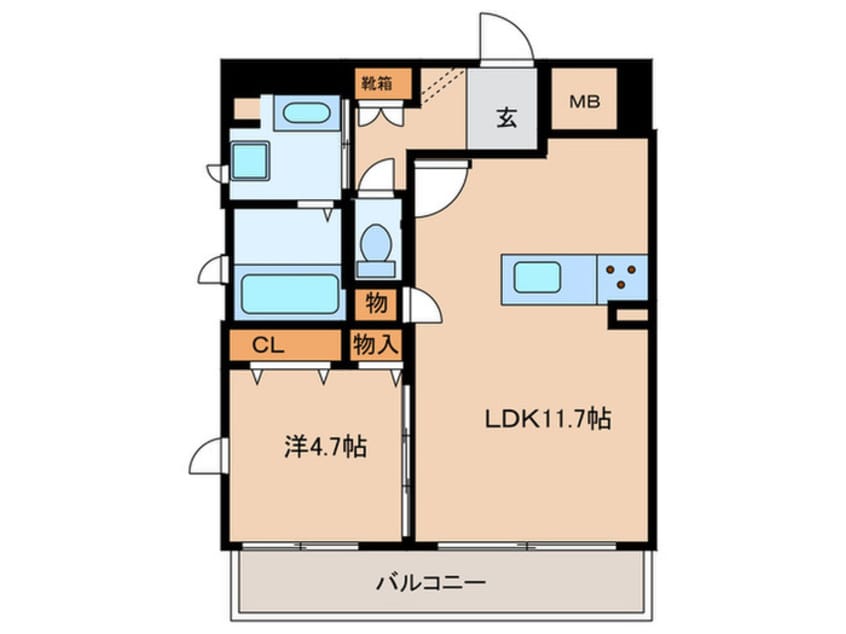 間取図 Ｌａ Ｃａｓａ Ａｌｂａ Ｄｕｅ