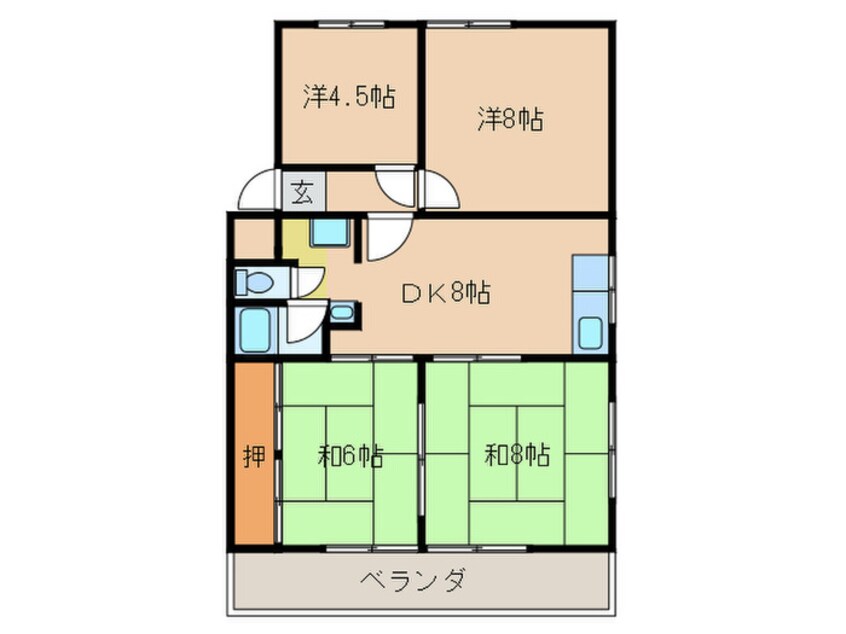 間取図 第２三浦ハイツ