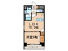 ファスティーナ志賀本通 1LDKの間取り