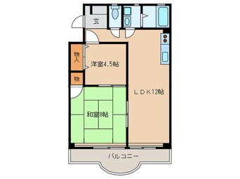 間取図 パ－クサイドハイツ三宝