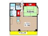 ラヴィアンムロガ 1LDKの間取り