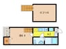 アイリーハイツ富士 1Kの間取り