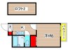 パレス御器所 1Kの間取り