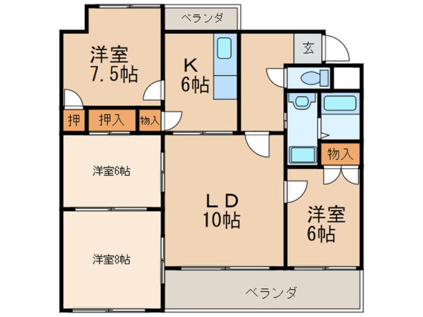 間取図 稲舟マンション