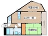 ファミール青峰 2LDKの間取り