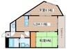 ファミール青峰 2LDKの間取り