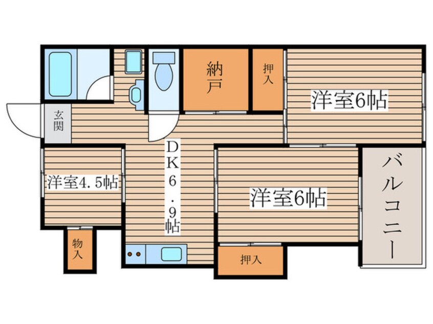 間取図 中初ビル