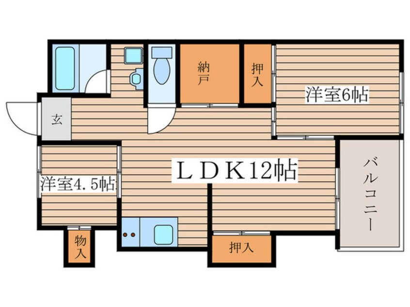 間取図 中初ビル