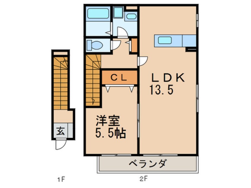 間取図 エステート和合Ｃ