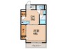 Ｋ-POINT-BLDG 1DKの間取り