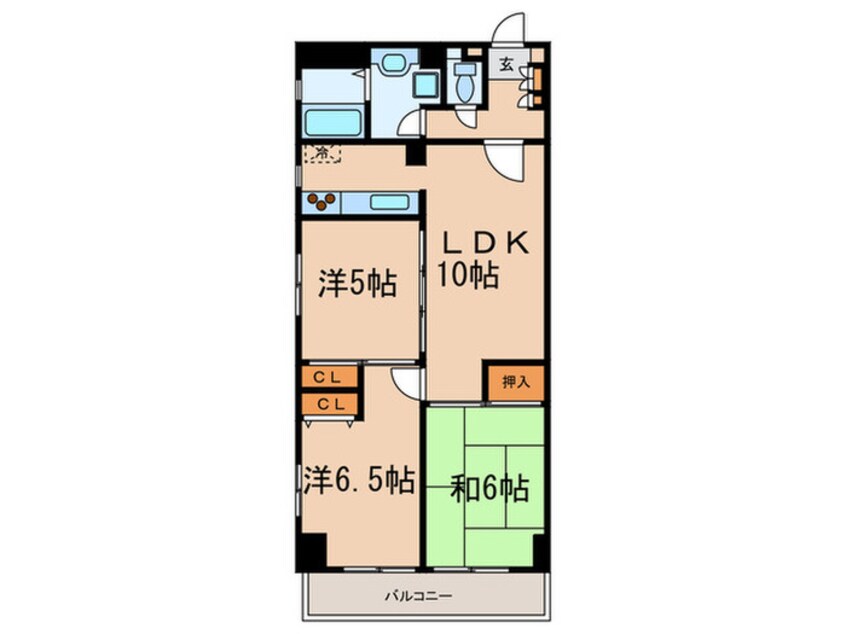 間取図 クレセント丸の内