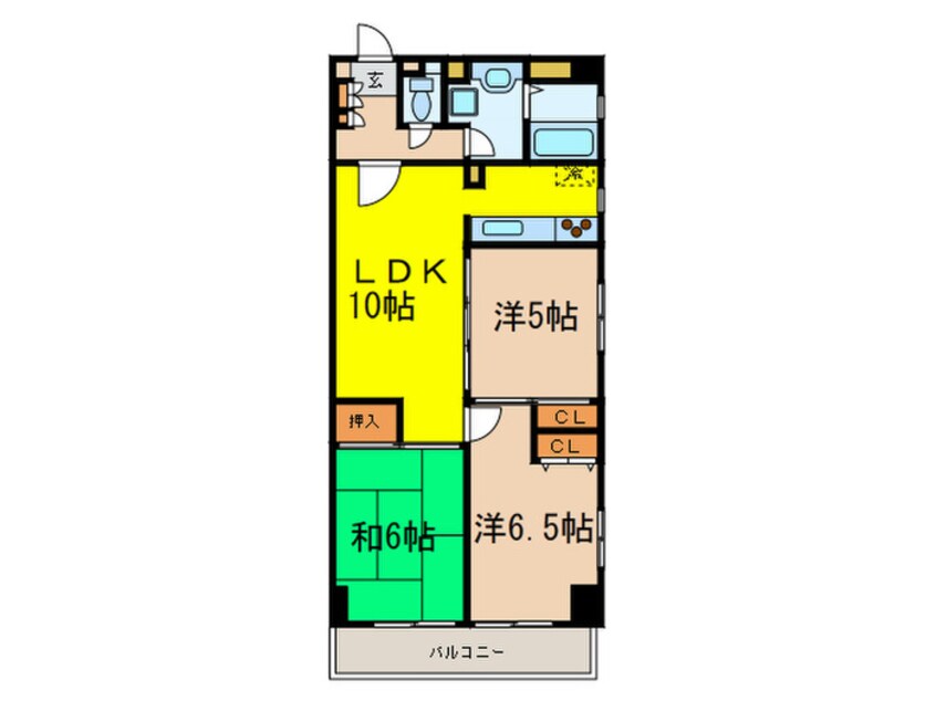 間取図 クレセント丸の内