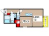 プレリュード　KFB 1LDKの間取り