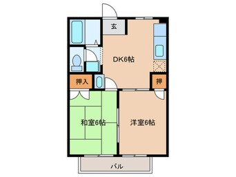 間取図 サンヴィレッヂ９１