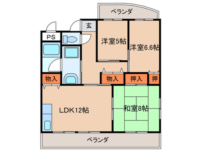 間取図 第三深河ビル