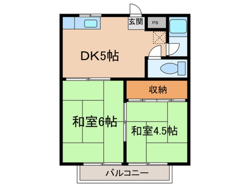 間取図 メゾンコンドウＢ