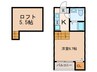 アストリア名駅 1Kの間取り