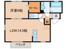 メルベーユ 1LDKの間取り