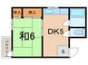 西三宝ビル 1DKの間取り