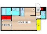 ファミリーステージ道徳新町 1LDKの間取り