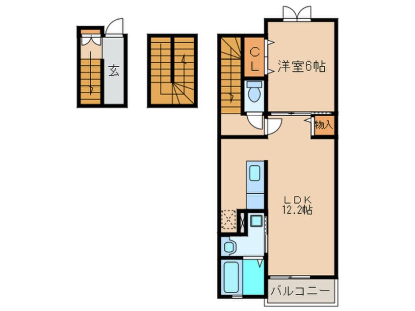 間取図 アンセスター松降A