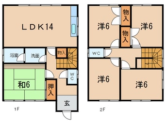 間取図 勢子坊鈴木貸家