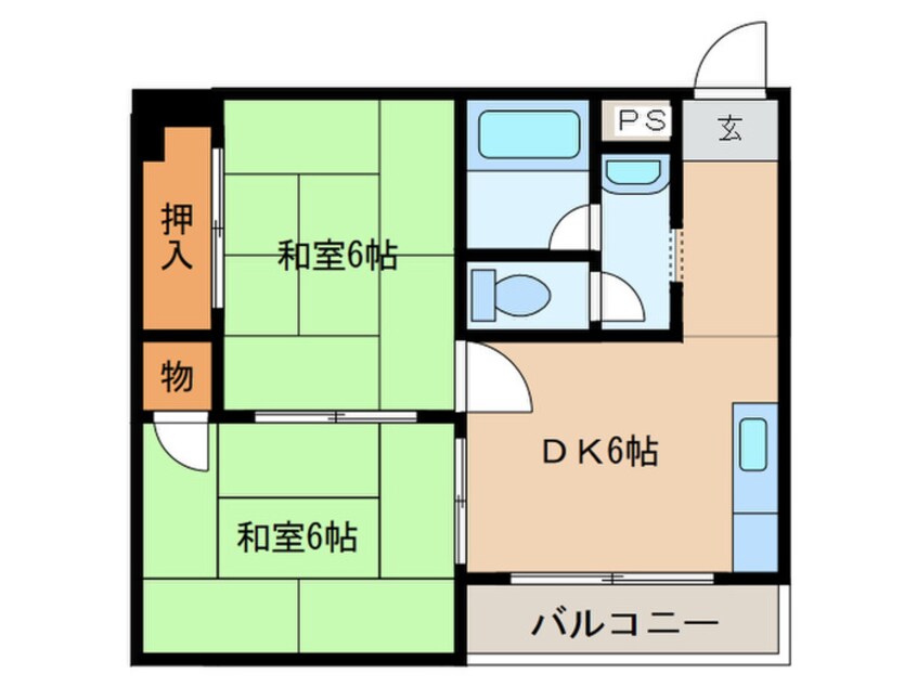 間取図 ｺ-ﾎﾟﾅﾆﾜ
