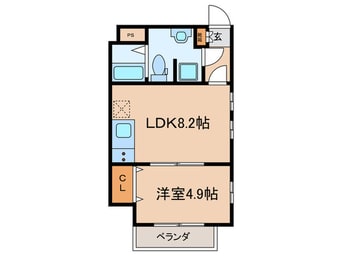 間取図 Ｃｈｅｒｉｍ堀田