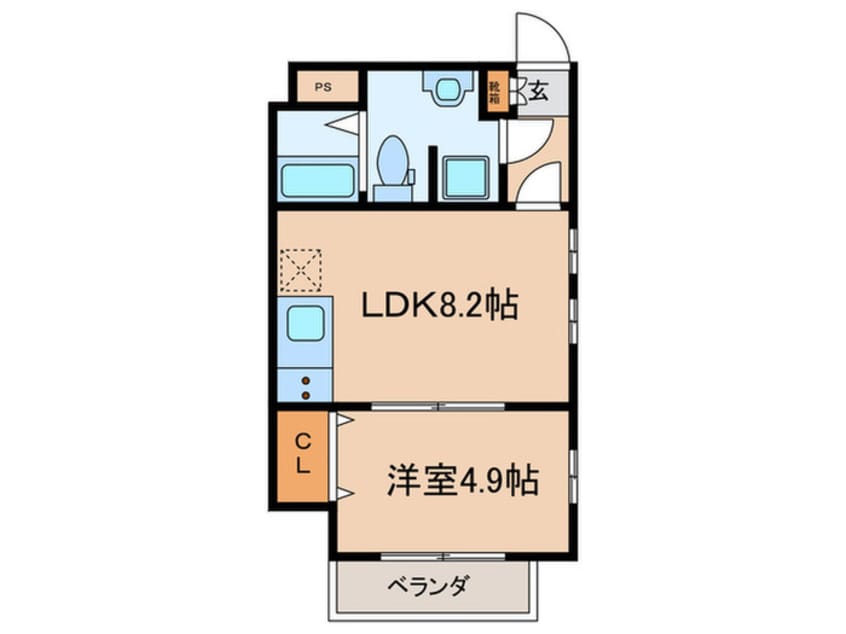 間取図 Ｃｈｅｒｉｍ堀田