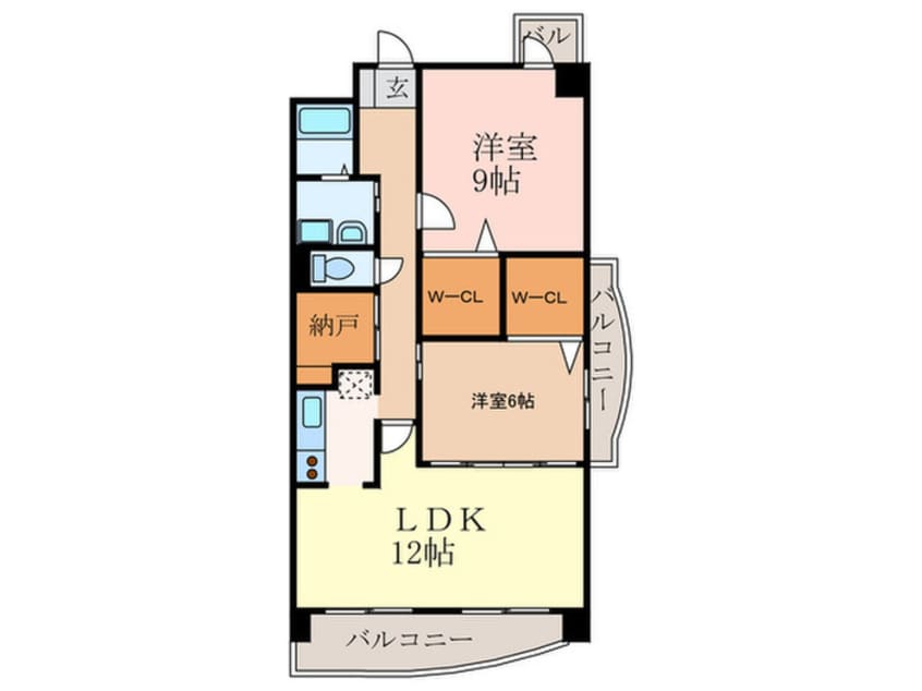 間取図 イーストリバージュ