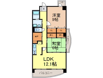 間取図 イーストリバージュ