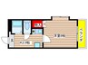 オリオンハイツ 1Kの間取り