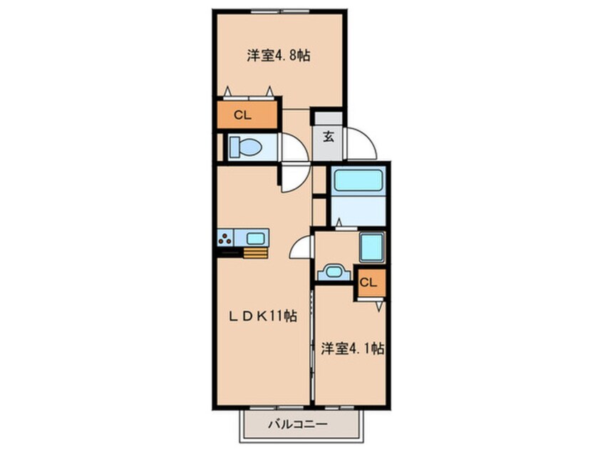 間取図 ラ・トゥール・アマ　SOUTH