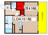 ダイヤモンドヒルズ苗代町 1LDKの間取り