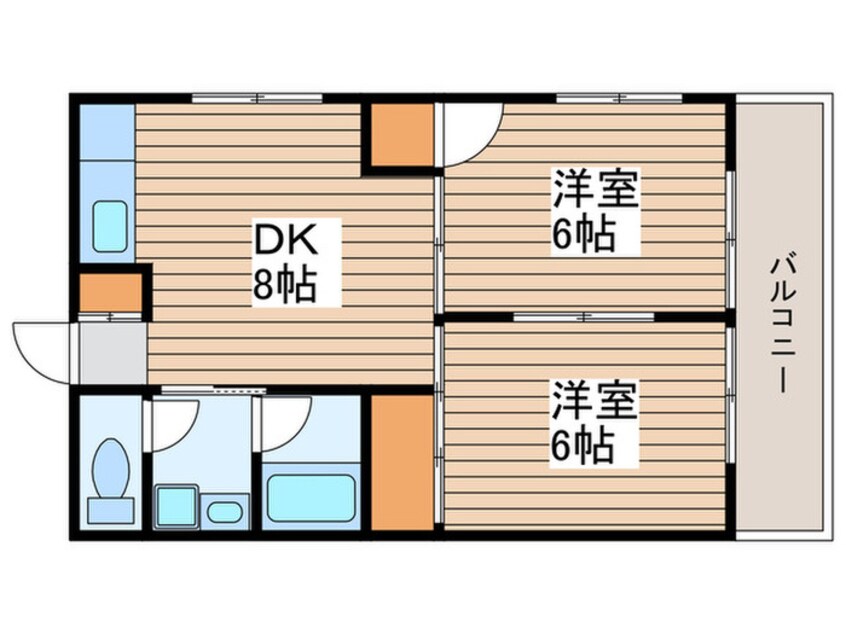 間取図 ｱ-ﾊﾞﾝﾊｲﾂ太田