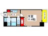 クピットガ－デン千代田 1Kの間取り