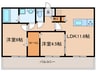 ラコリーナ花園 2LDKの間取り