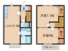 フォーリア天王 2LDKの間取り
