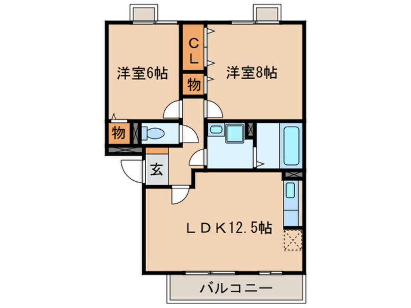 間取図 アミスター　Ｂ