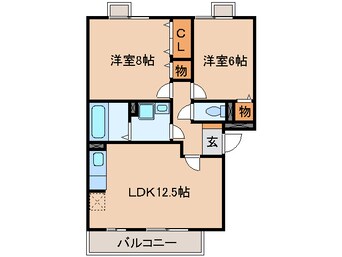 間取図 アミスター　Ｂ