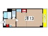 カ－サビアンカ大村 1Rの間取り