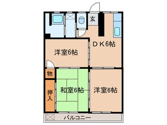 間取図 コ－ポたいら