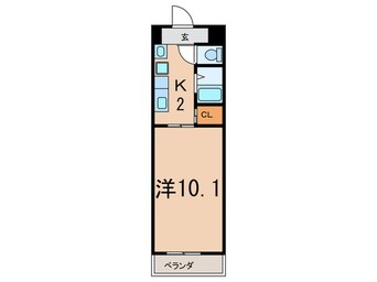 間取図 クレスト名駅西