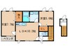 Maison　Abelia 2LDKの間取り