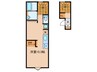 CLOVER　BELL 1Rの間取り