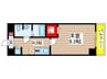 アビタシオンサクラ 1Kの間取り