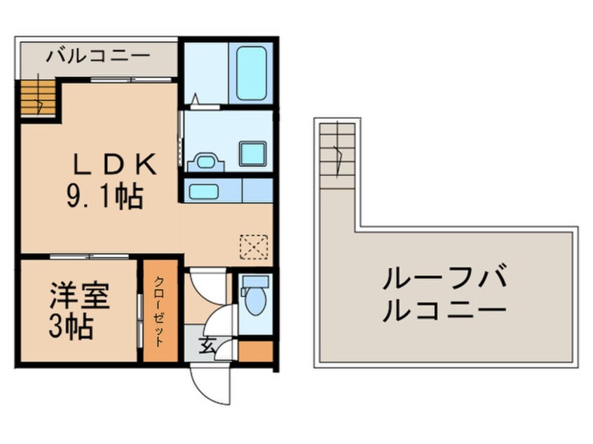 間取図 GRANDTIC COPAIN本山