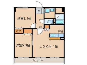 間取図 クレセントヒルズ