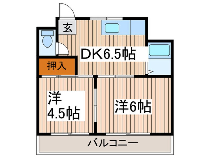 間取図 Ｆメゾン妙音通
